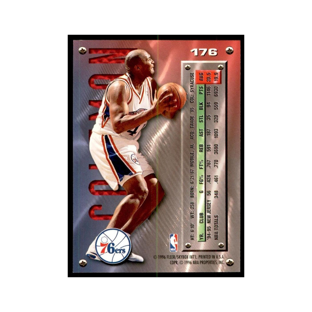 1995 Fleer Metal Derrick Coleman Basketball Cards #176