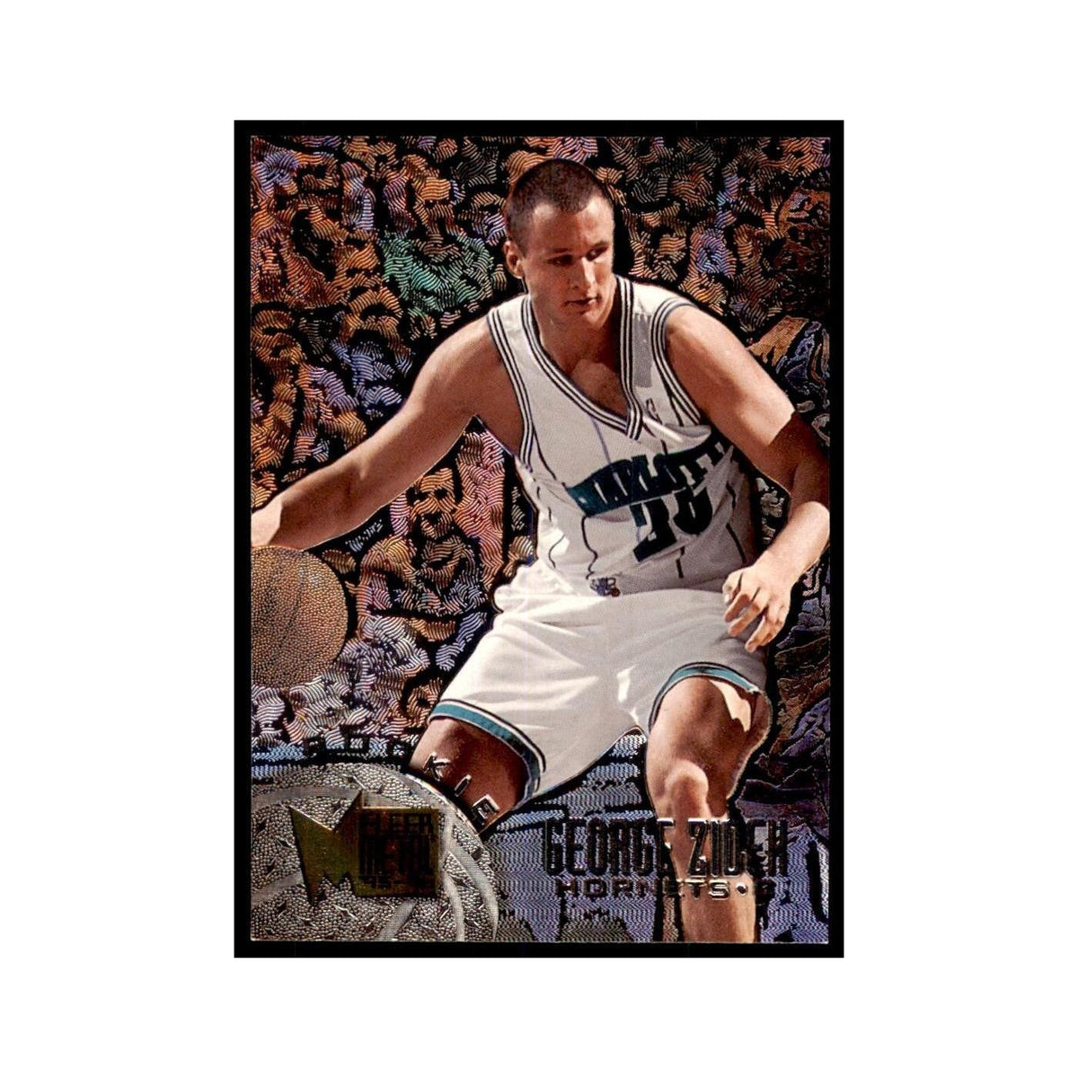 1995 Fleer Metal George Zidek Basketball Cards #133