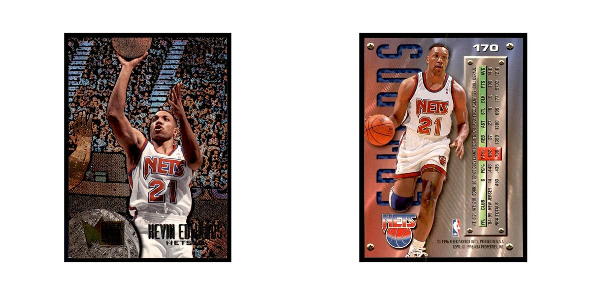 1995 Fleer Metal Kevin Edwards Basketball Cards #170