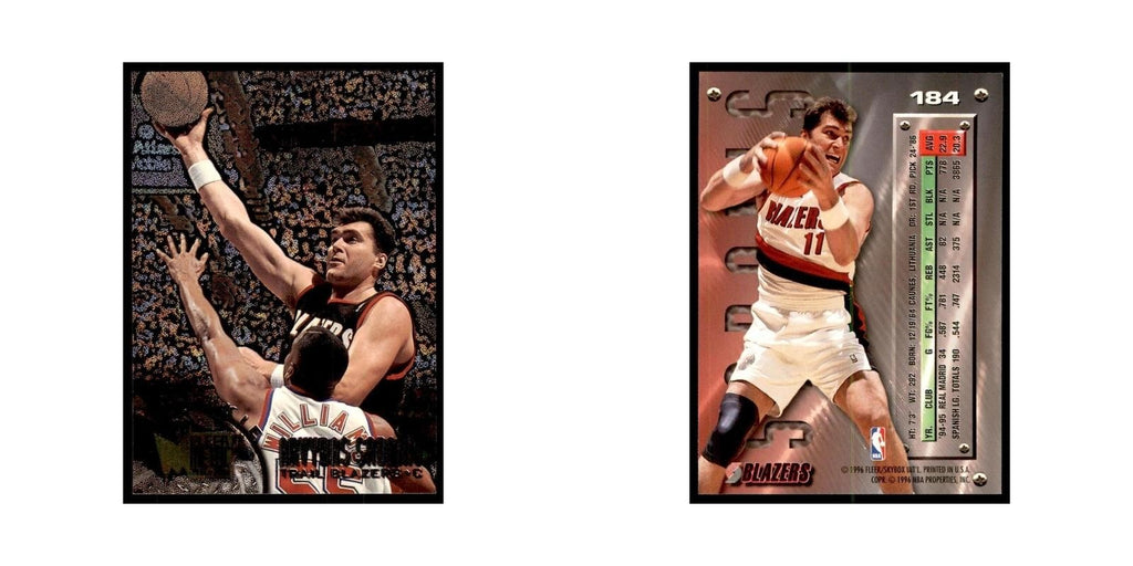 1995 Fleer Metal Arvydas Sabonis Basketball Cards #184