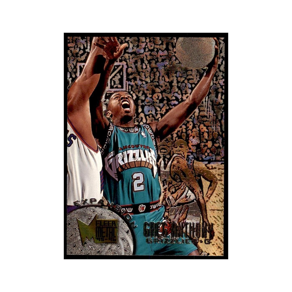 1995 Fleer Metal Greg Anthony Basketball Cards #202
