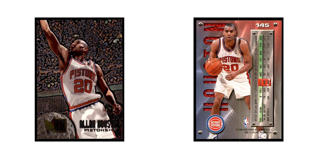 1995 Fleer Metal Allan Houston Basketball Cards #145