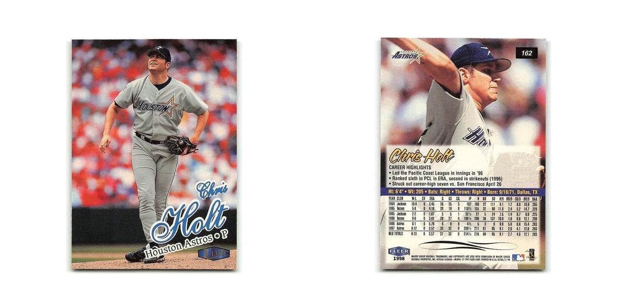 Chris Holt 1998 Fleer Ultra #162 Houston Astros Baseball Card NM
