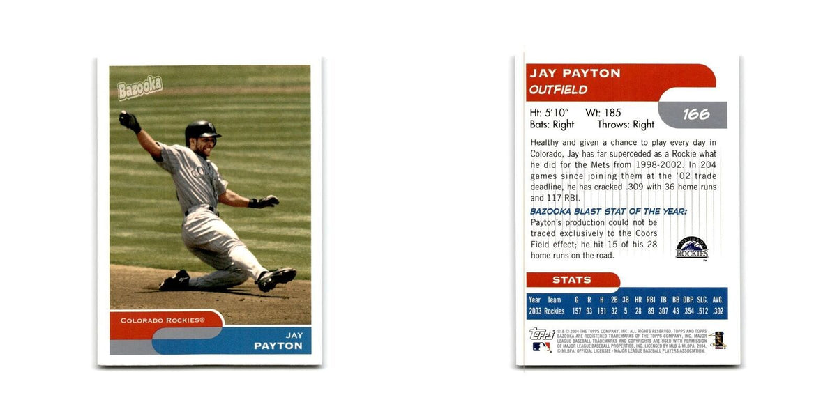 2004 Bazooka Jay Payton Rockies #166