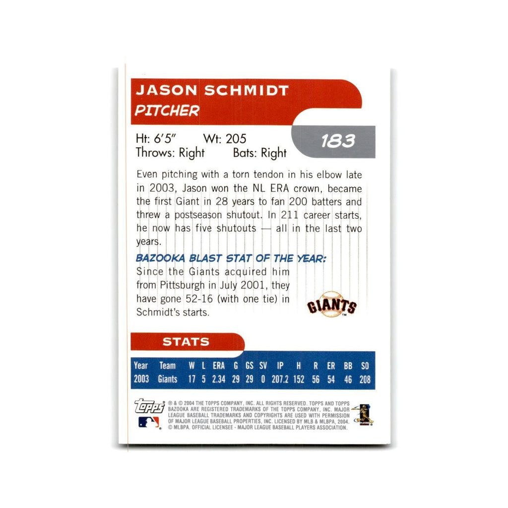 2004 Bazooka Jason Schmidt Giants #183