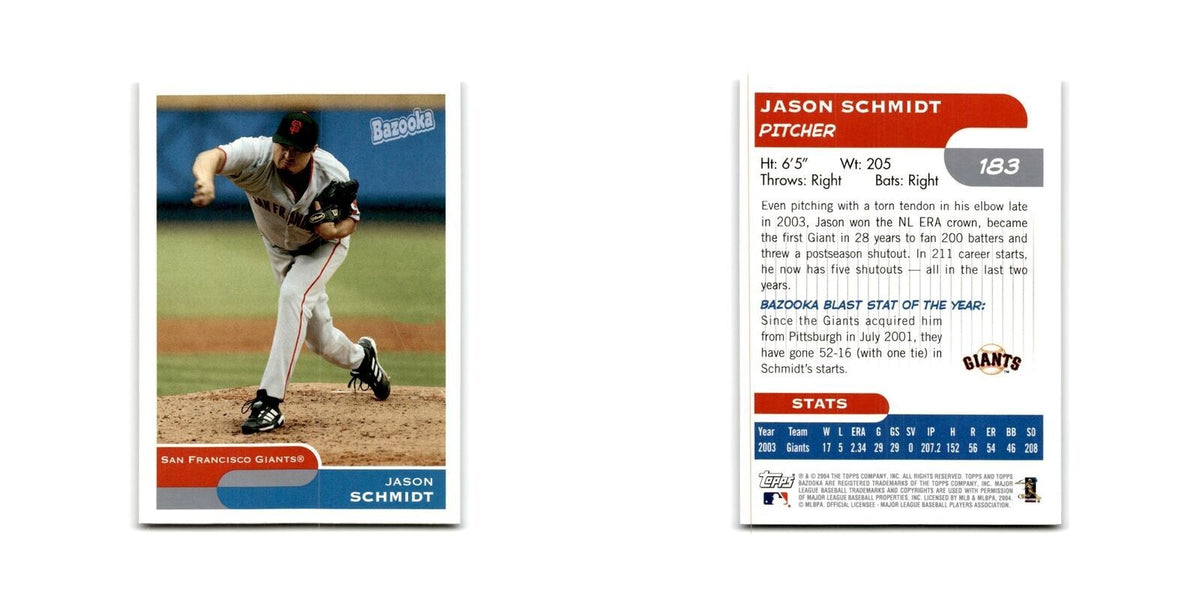 2004 Bazooka Jason Schmidt Giants #183