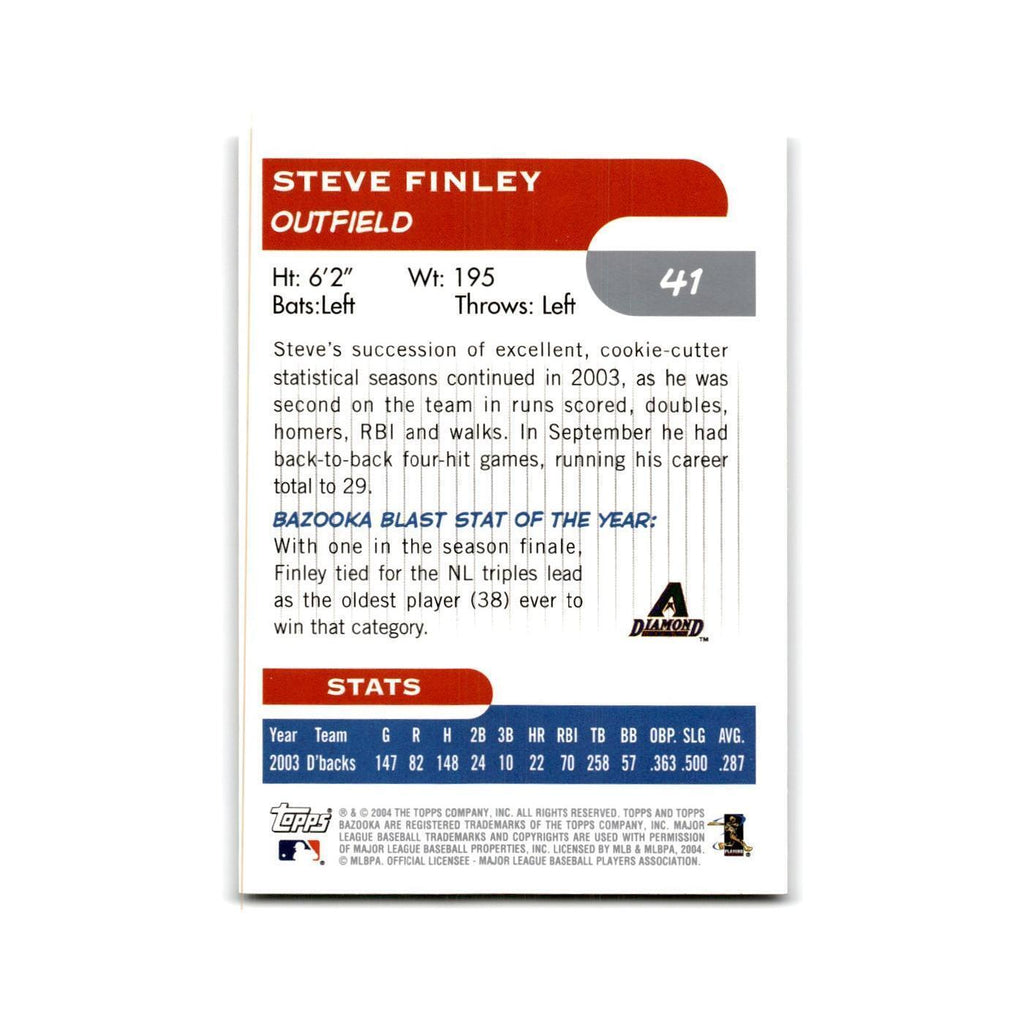 2004 Bazooka Steve Finley Diamondbacks #41