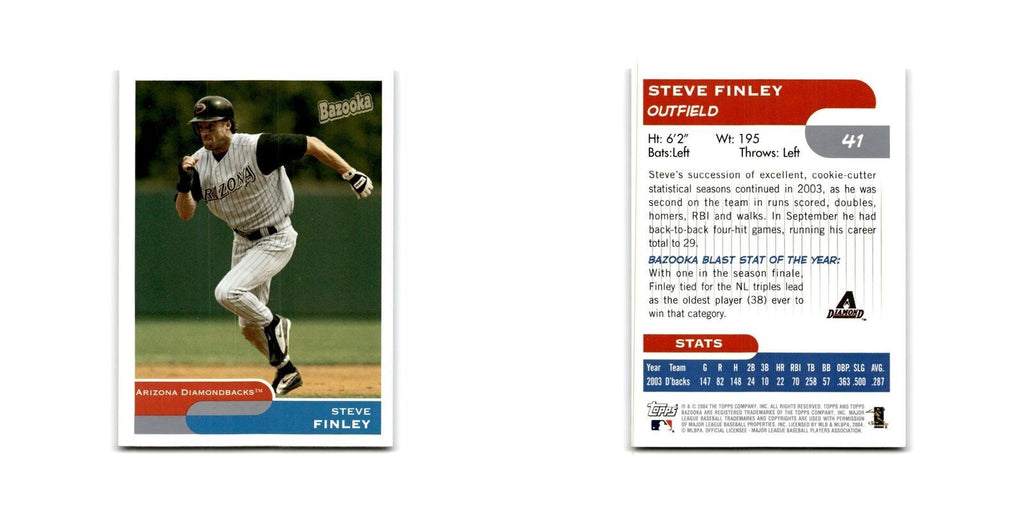 2004 Bazooka Steve Finley Diamondbacks #41