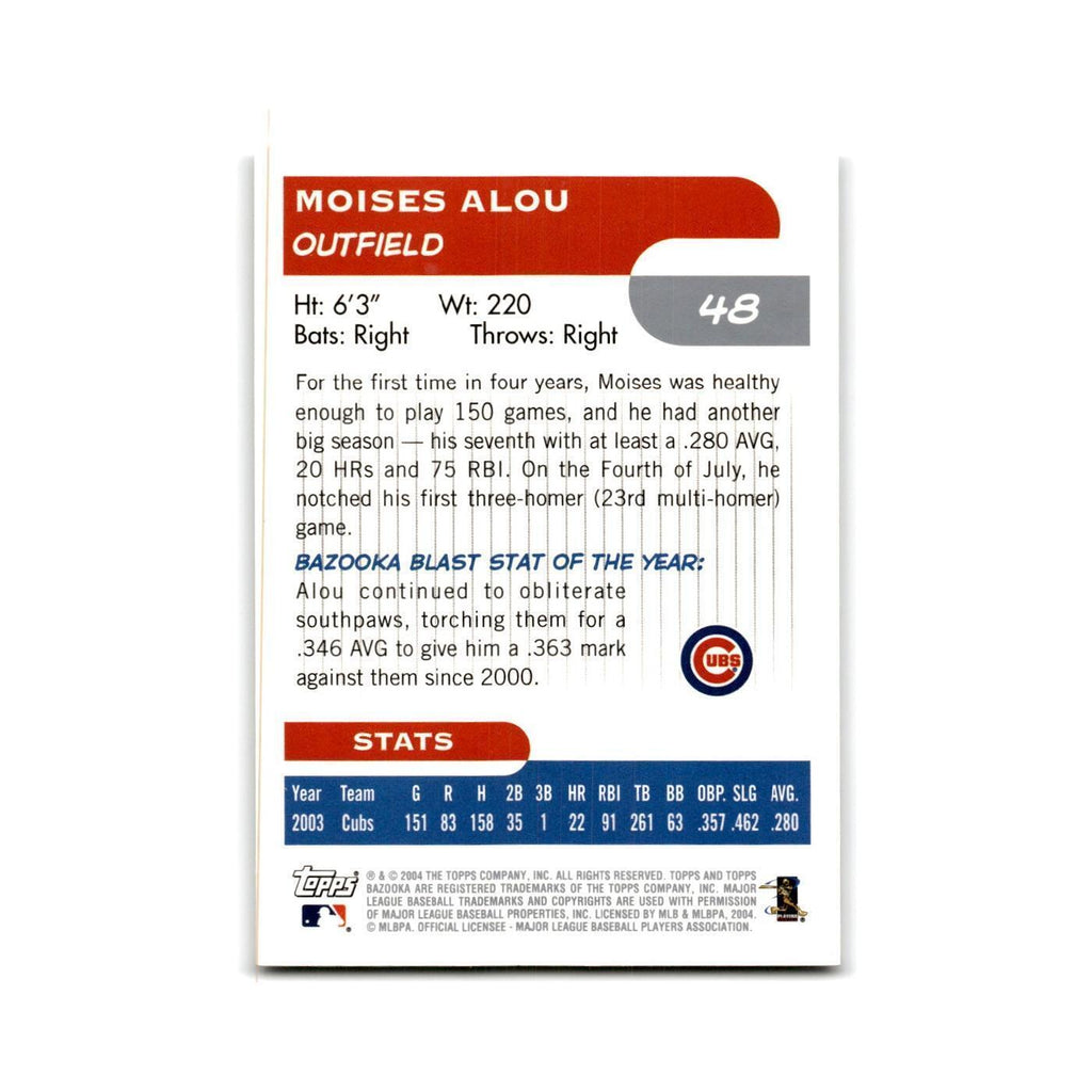 2004 Bazooka Moises Alou Cubs #48