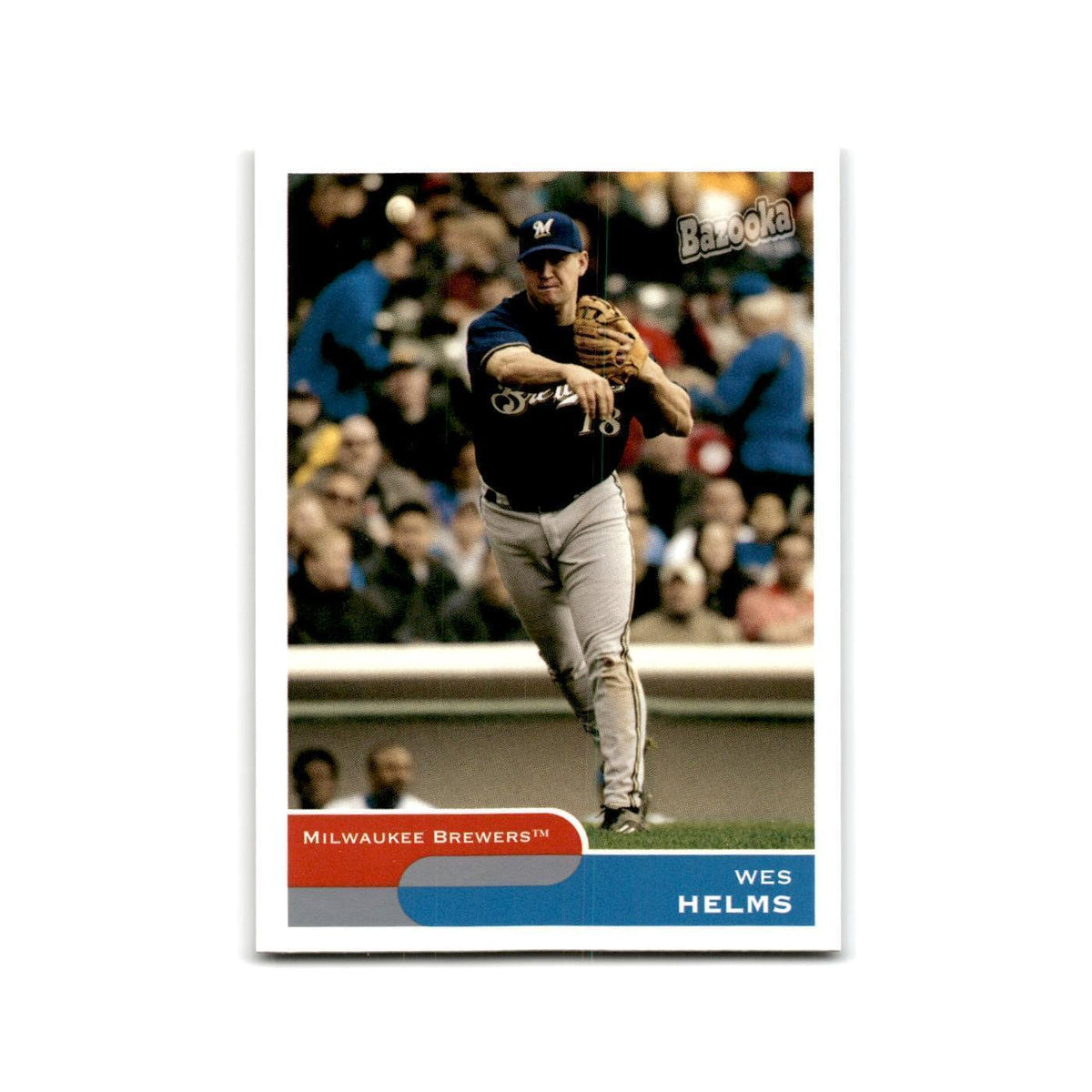 2004 Bazooka Wes Helms Brewers #227