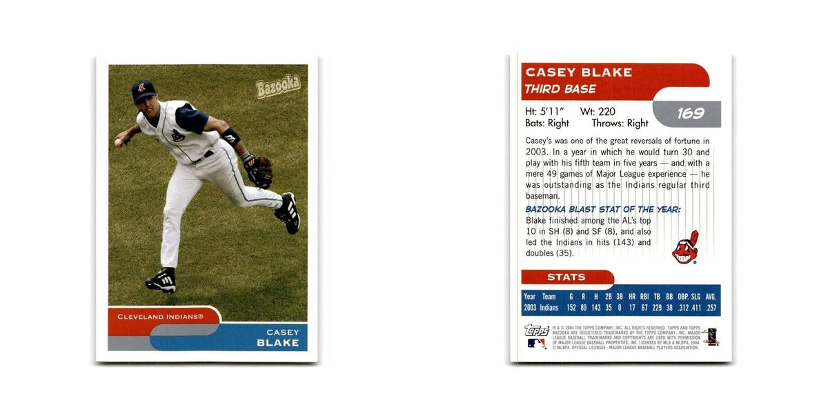 2004 Bazooka Casey Blake Indians #169