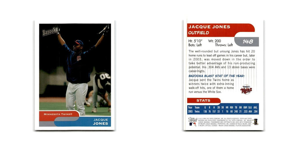 2004 Bazooka Jacque Jones Twins #148