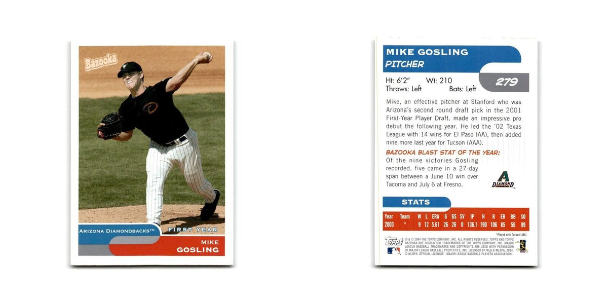 2004 Bazooka Mike Gosling Diamondbacks #279
