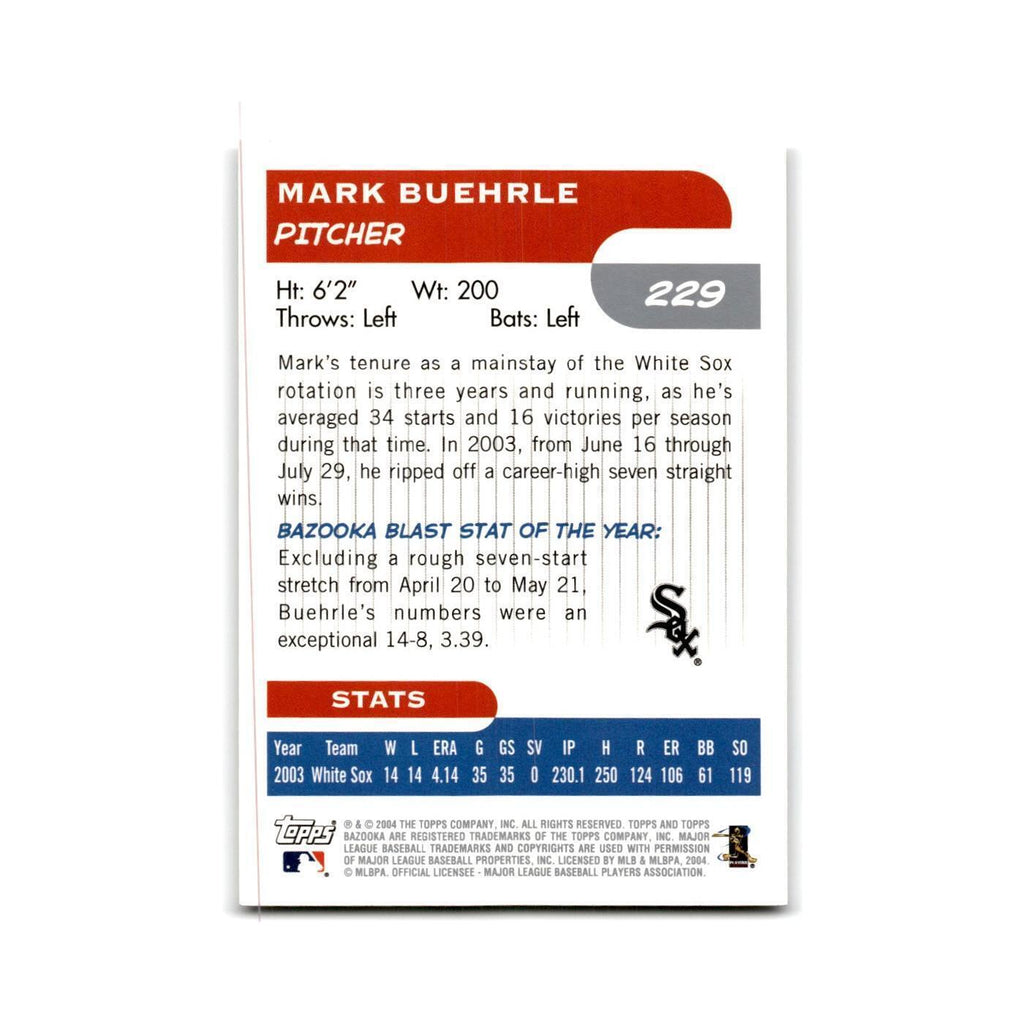 2004 Bazooka Mark Buehrle White Sox #229