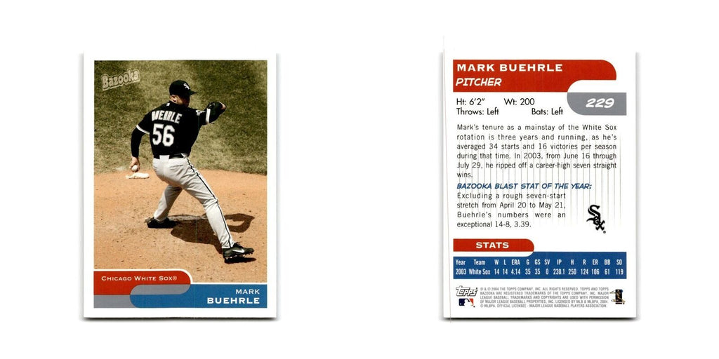 2004 Bazooka Mark Buehrle White Sox #229