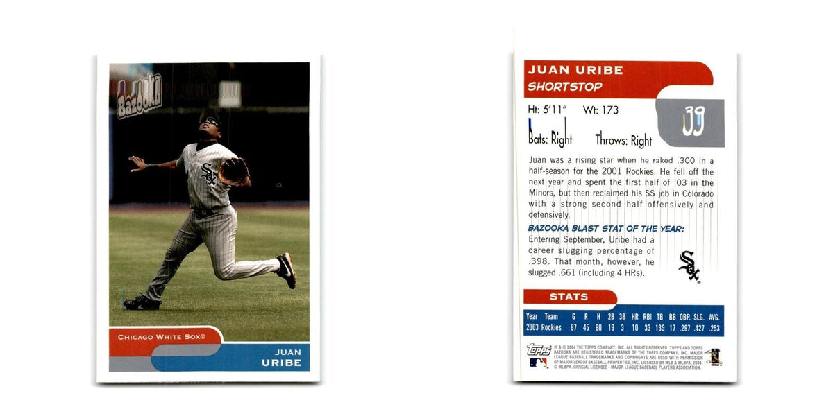 2004 Bazooka Juan Uribe White Sox #39
