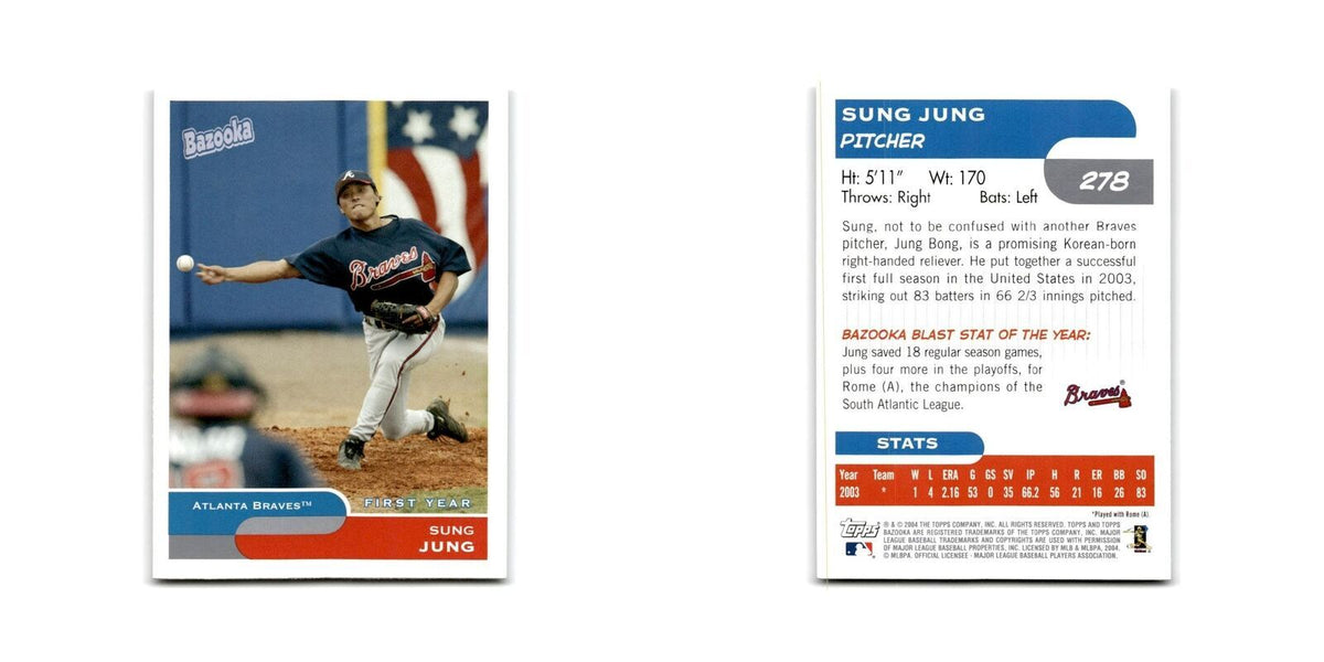 2004 Bazooka Sung Jung Braves #278