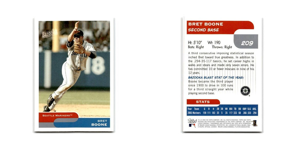 2004 Bazooka Bret Boone Mariners #209