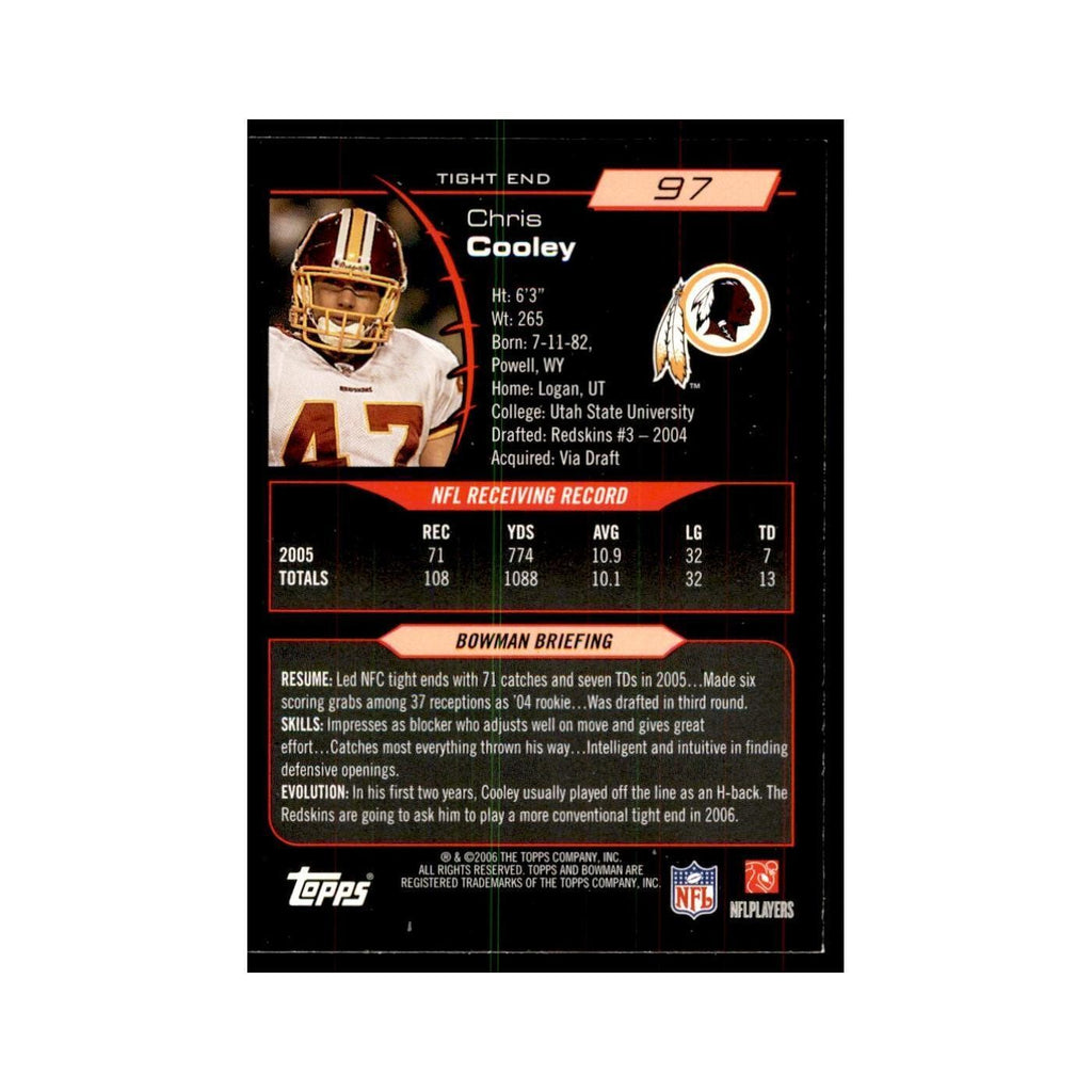 2006 Bowman Chris Cooley Football Cards #97