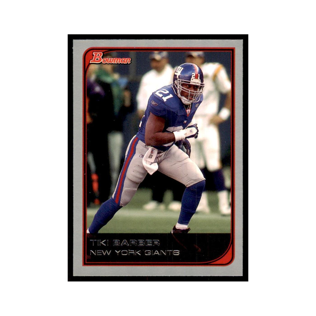 2006 Bowman Tiki Barber Football Cards #41