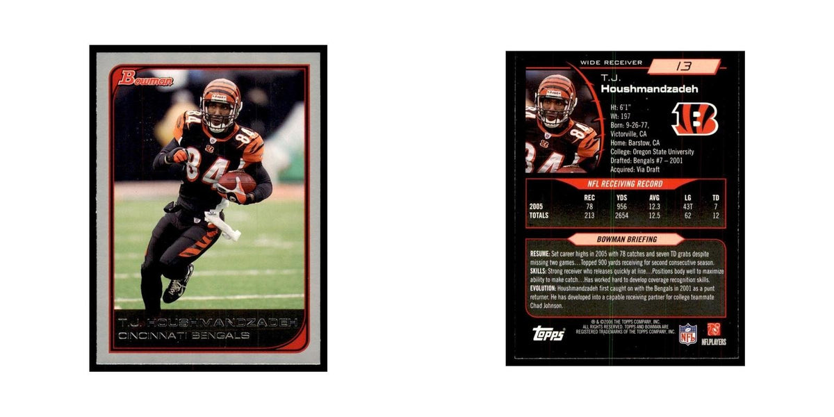 2006 Bowman T.J. Houshmandzadeh Football Cards #13