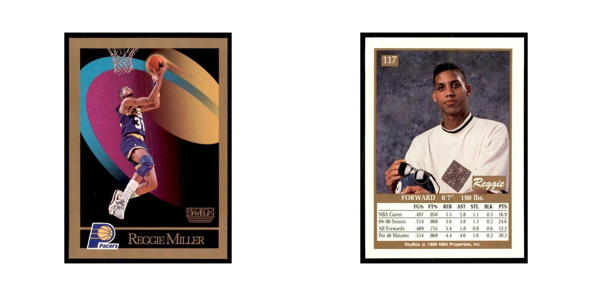 1990 SkyBox Reggie Miller Basketball Cards #117