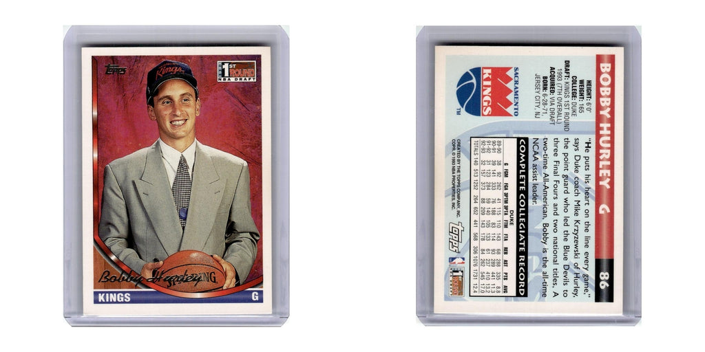 1993 Topps Bobby Hurley RC Kings #86