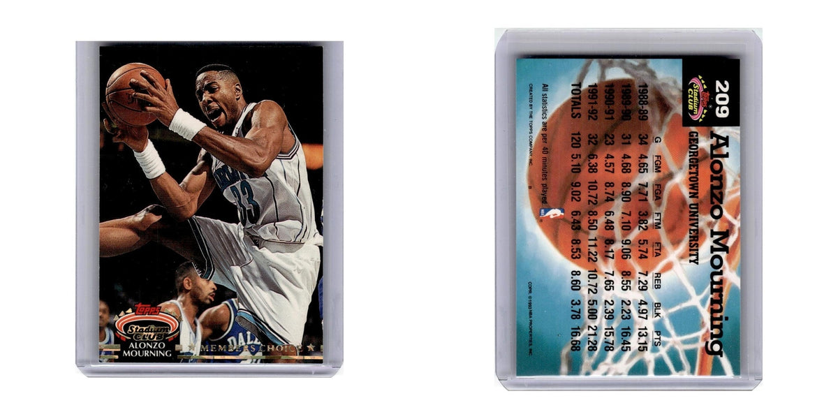 1992 Stadium Club Alonzo Mourning Hornets #209