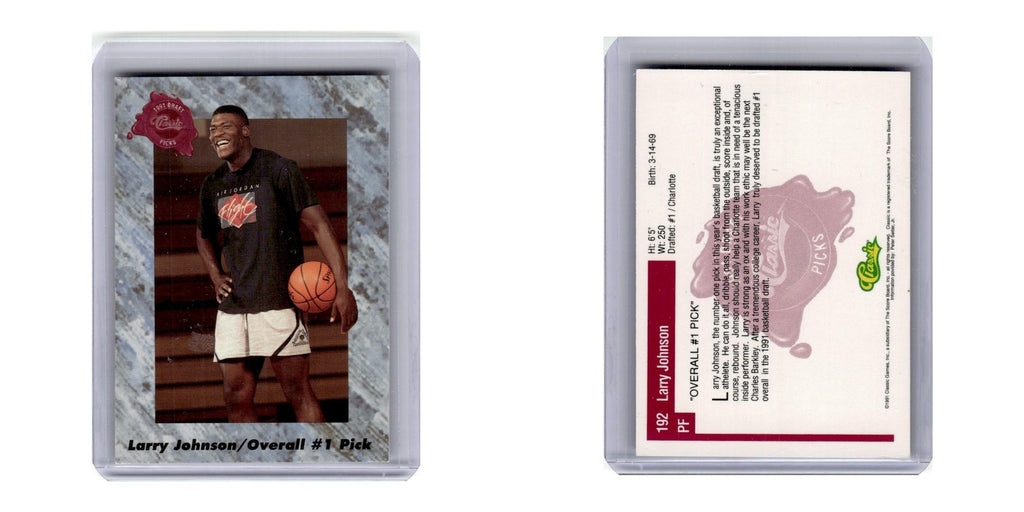 1991 Classic Draft Picks Larry Johnson #192