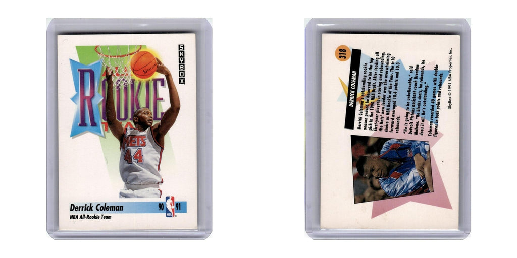 1991 SkyBox Derrick Coleman Nets #318