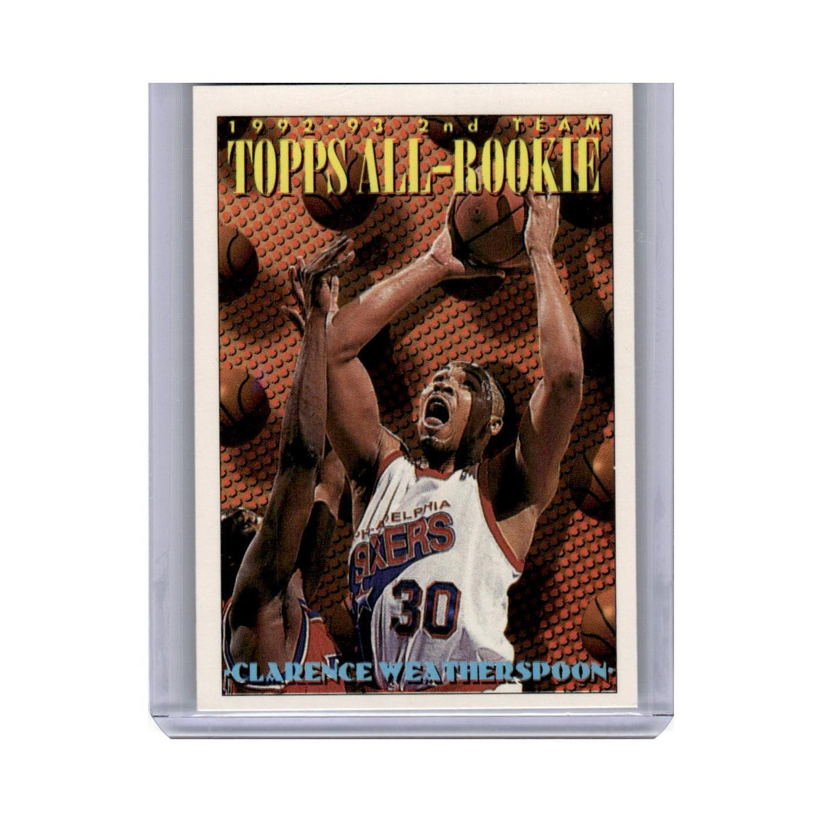 1993 Topps Clarence Weatherspoon 76ers #179