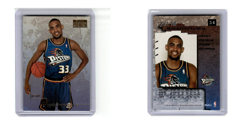 1996 SkyBox Premium Grant Hill Pistons #34