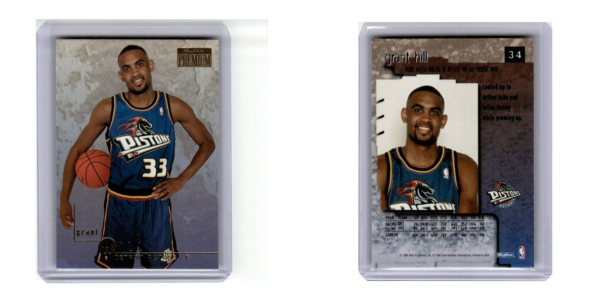 1996 SkyBox Premium Grant Hill Pistons #34