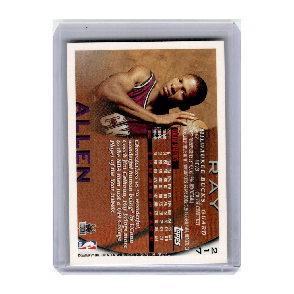 1996 Topps Ray Allen Bucks #217