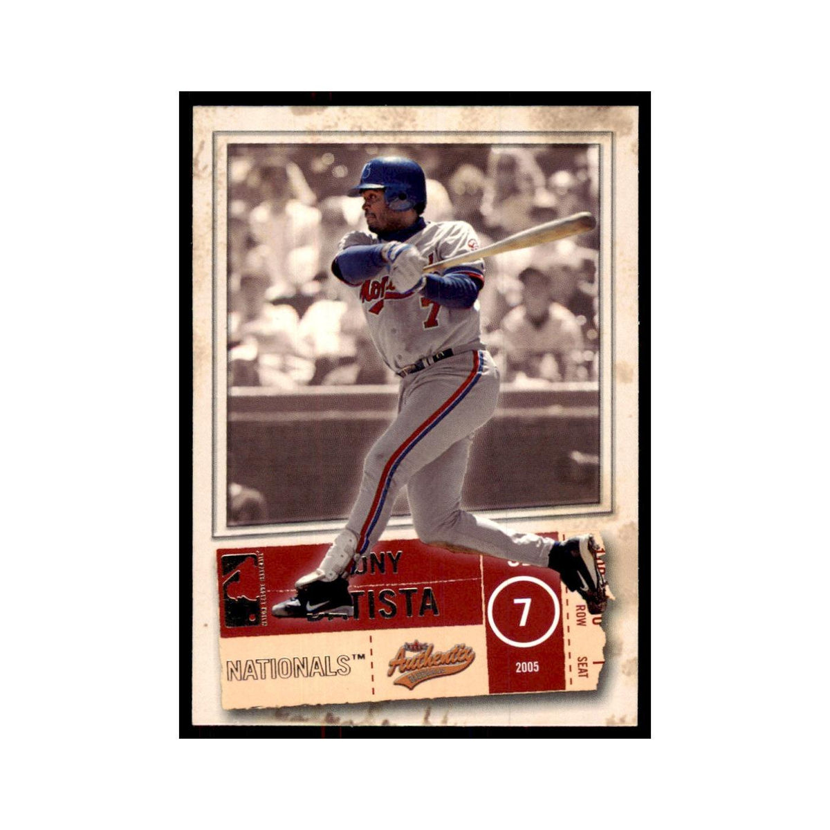 2005 Fleer Authentix Tony Batista Nationals #8