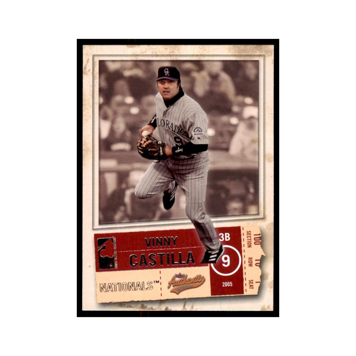 2005 Fleer Authentix Vinny Castilla Nationals #3