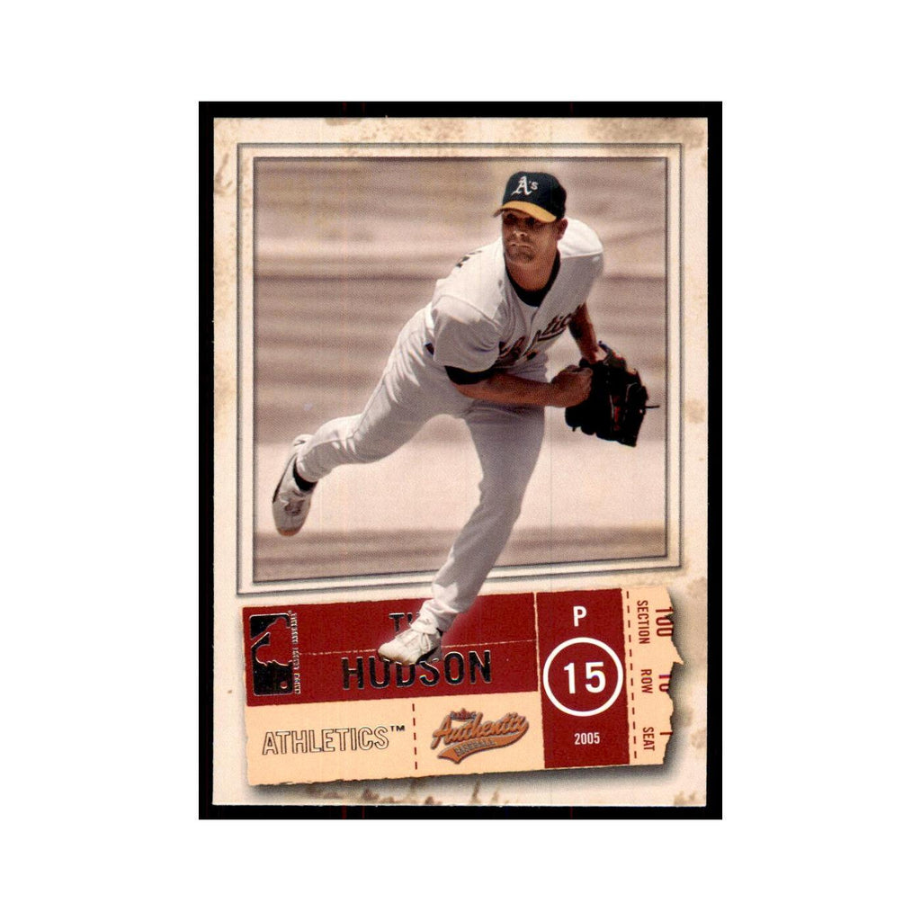 2005 Fleer Authentix Tim Hudson Athletics #85