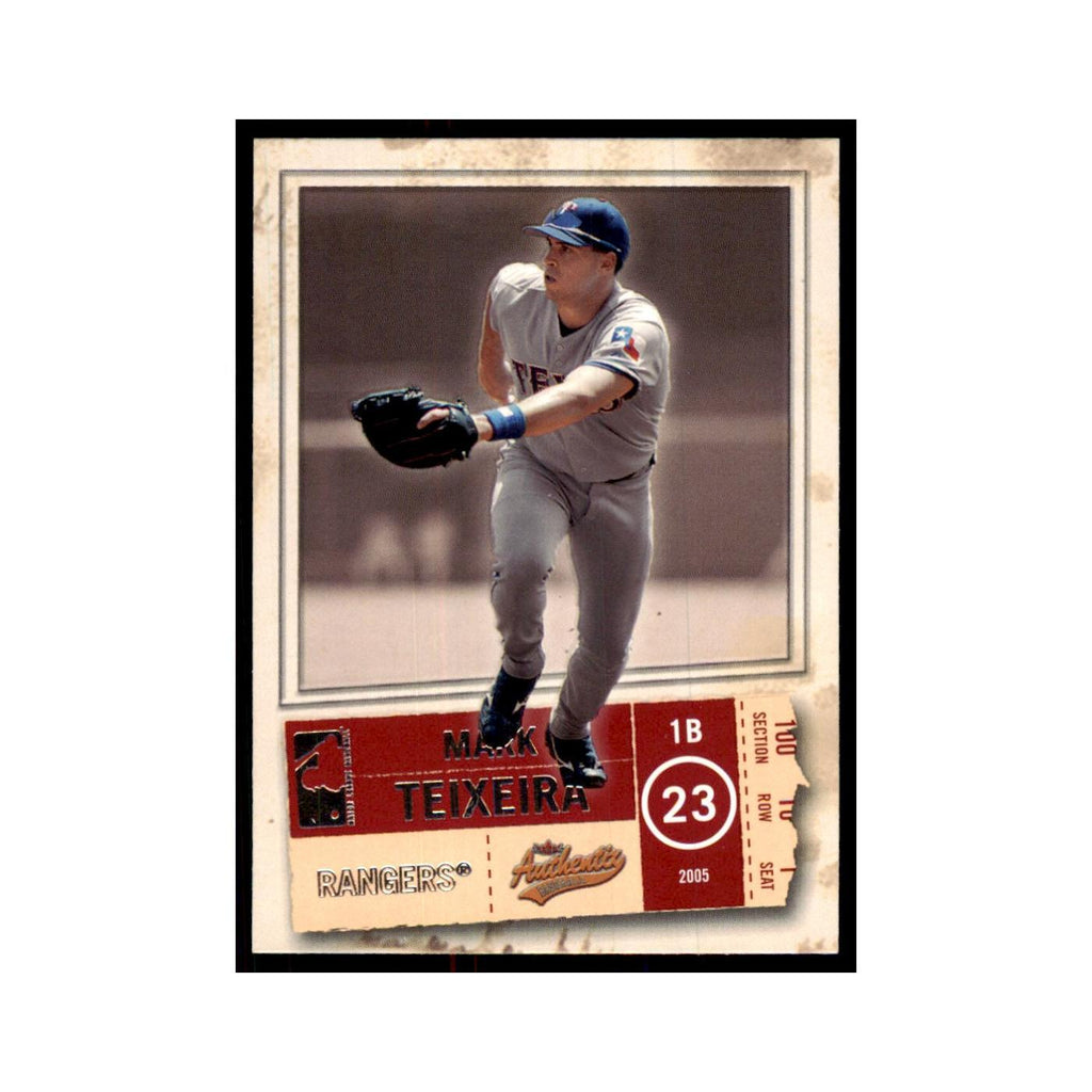 2005 Fleer Authentix Mark Teixeira Rangers #30