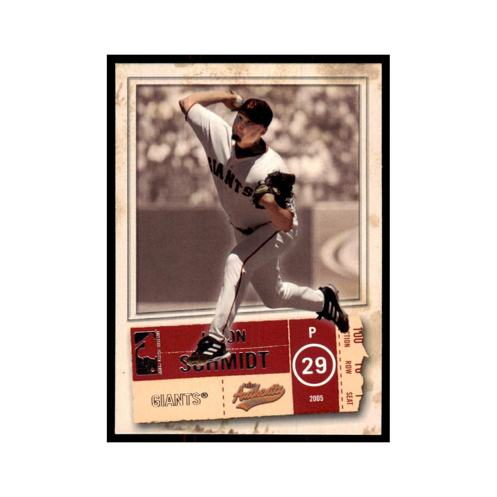 2005 Fleer Authentix Jason Schmidt Giants #76