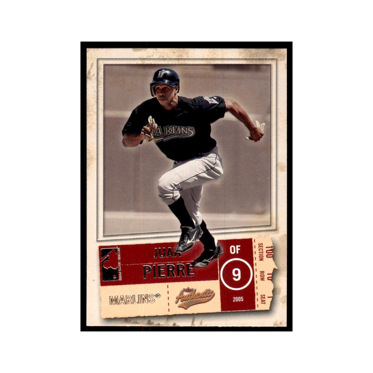 2005 Fleer Authentix Juan Pierre Florida Marlins #20