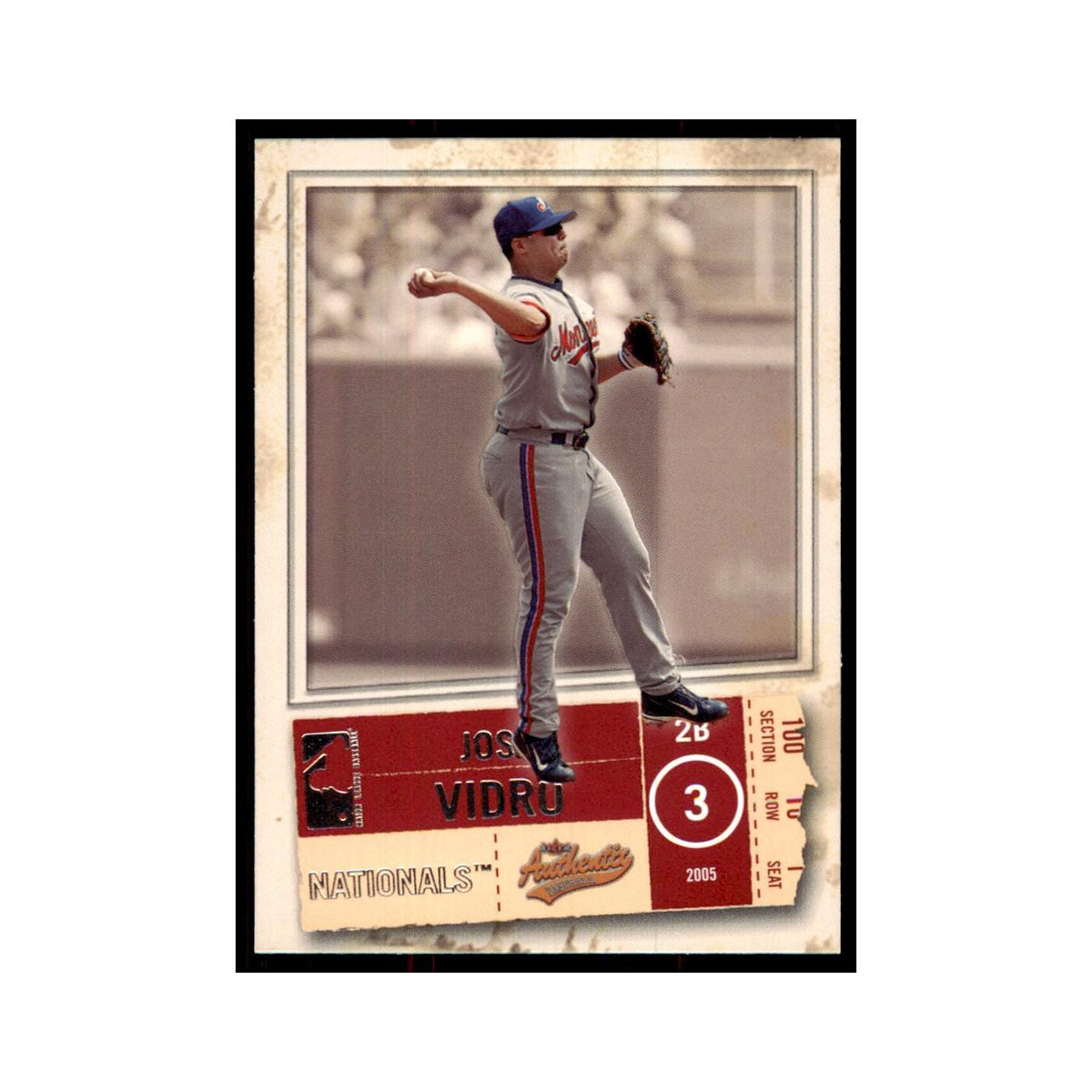 2005 Fleer Authentix Jose Vidro Nationals #91