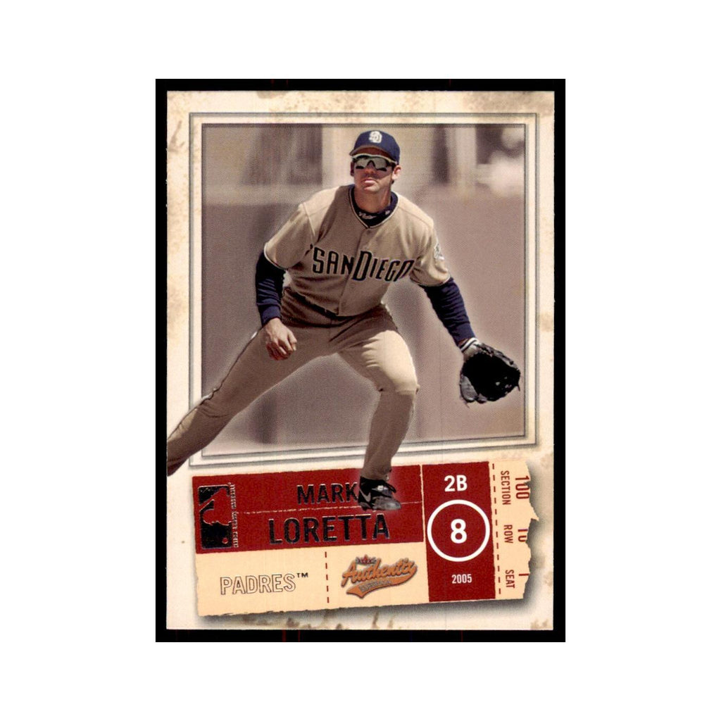 2005 Fleer Authentix Mark Loretta Padres #73