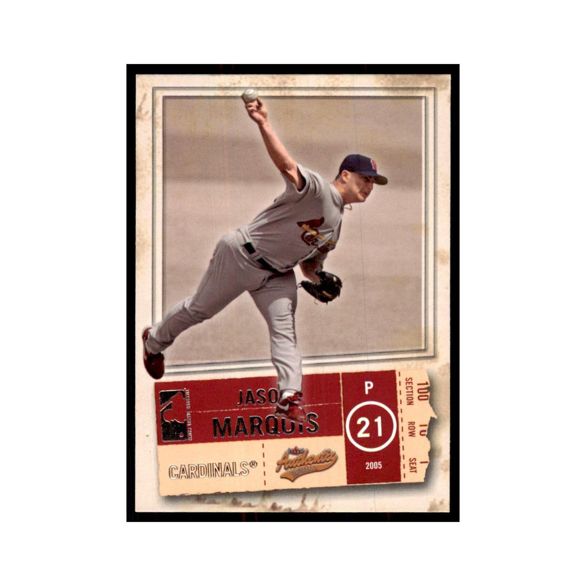 2005 Fleer Authentix Jason Marquis Cardinals #100