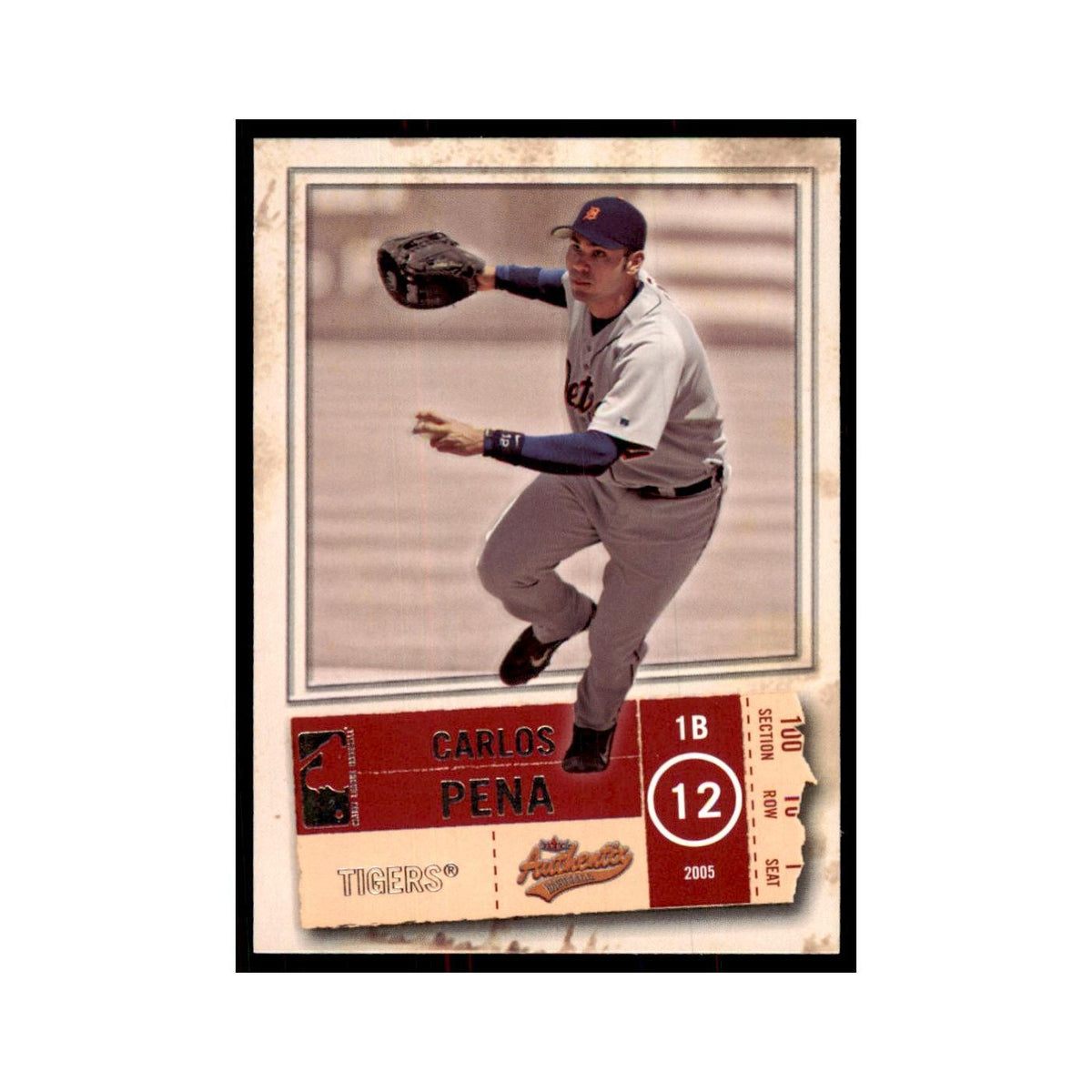 2005 Fleer Authentix Carlos Pena Tigers #86