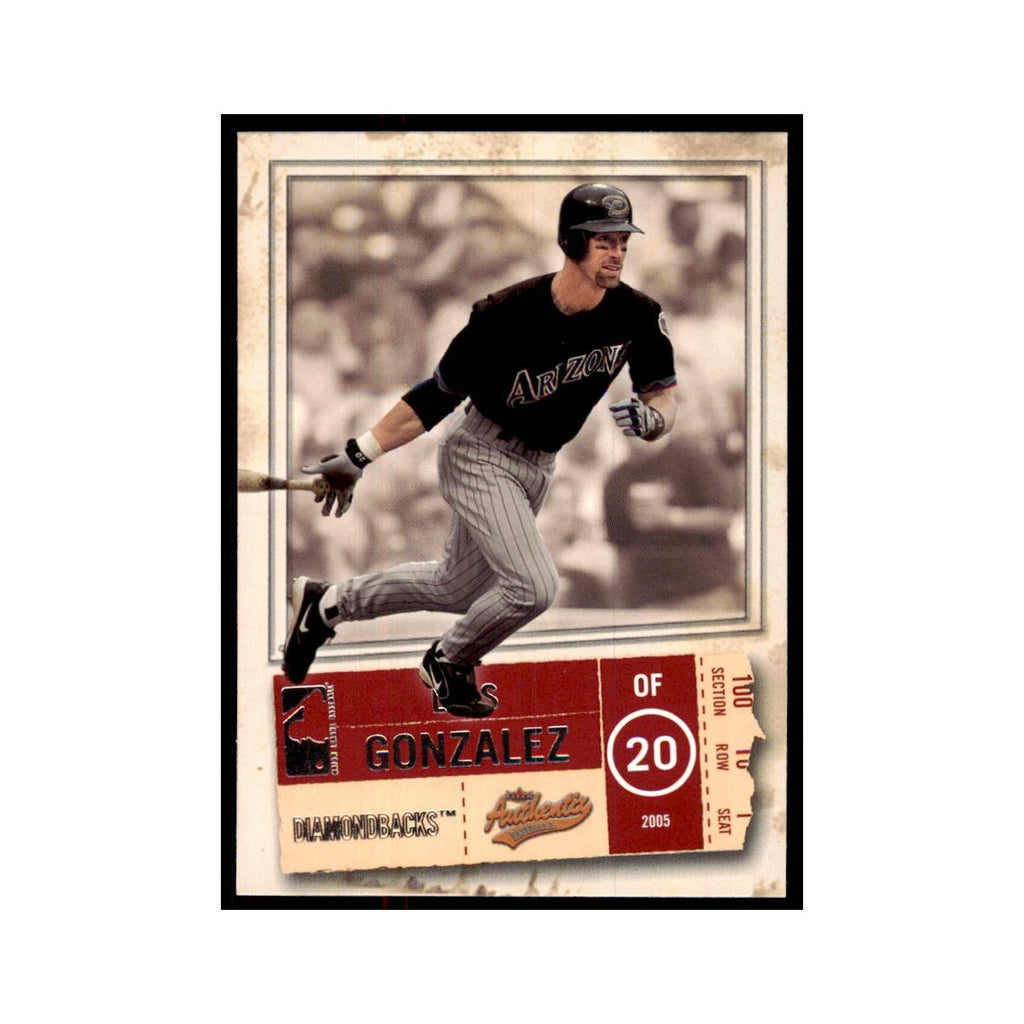 2005 Fleer Authentix Luis Gonzalez Diamondbacks #44
