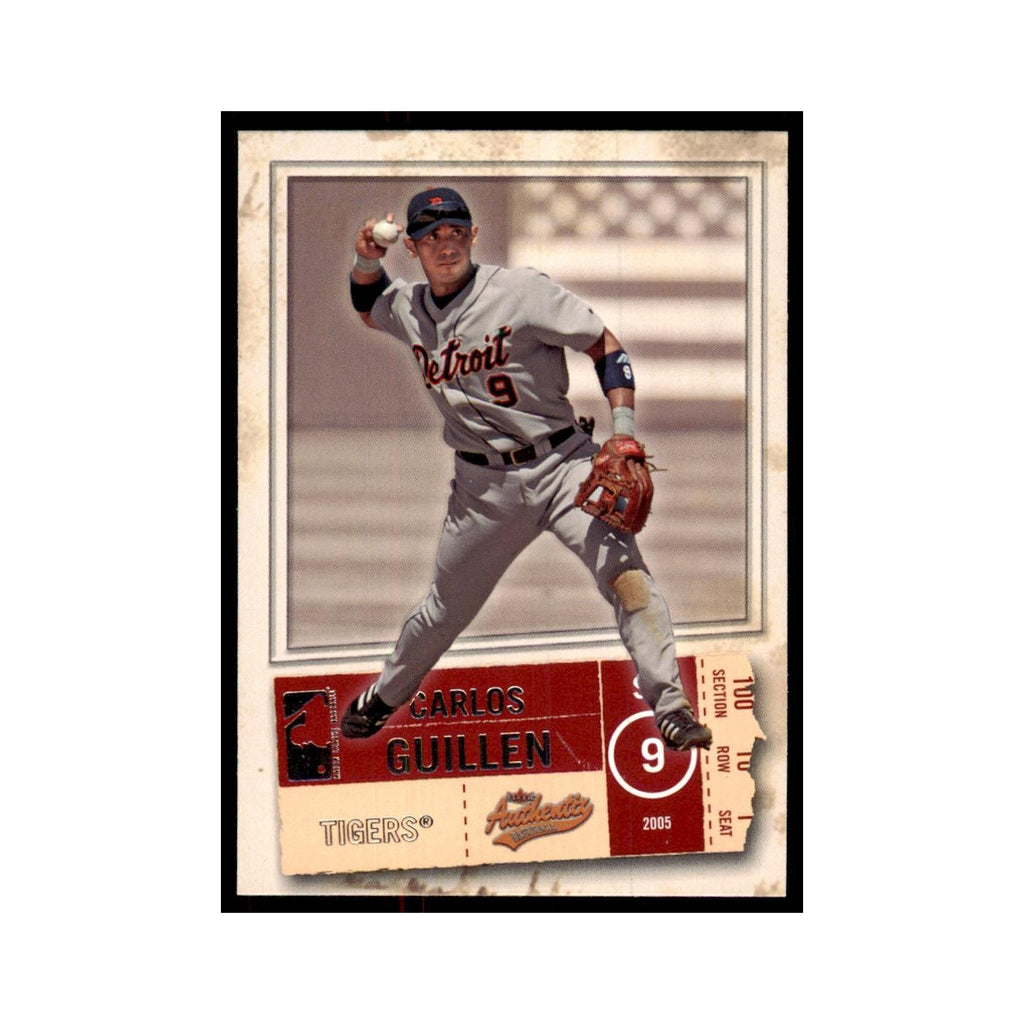 2005 Fleer Authentix Carlos Guillen Tigers #46