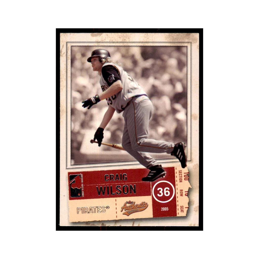 2005 Fleer Authentix Craig Wilson Pirates #16