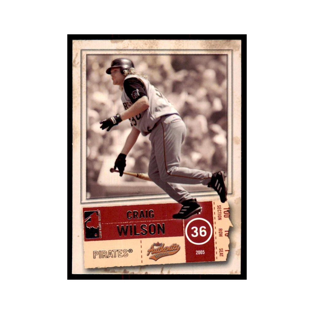 2005 Fleer Authentix Craig Wilson Pirates #16
