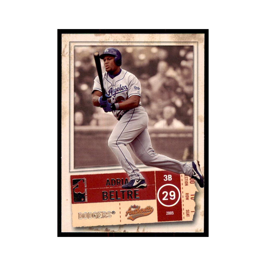 2005 Fleer Authentix Adrian Beltre Dodgers #77