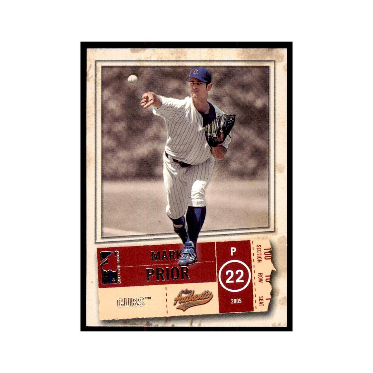 2005 Fleer Authentix Mark Prior Cubs #69
